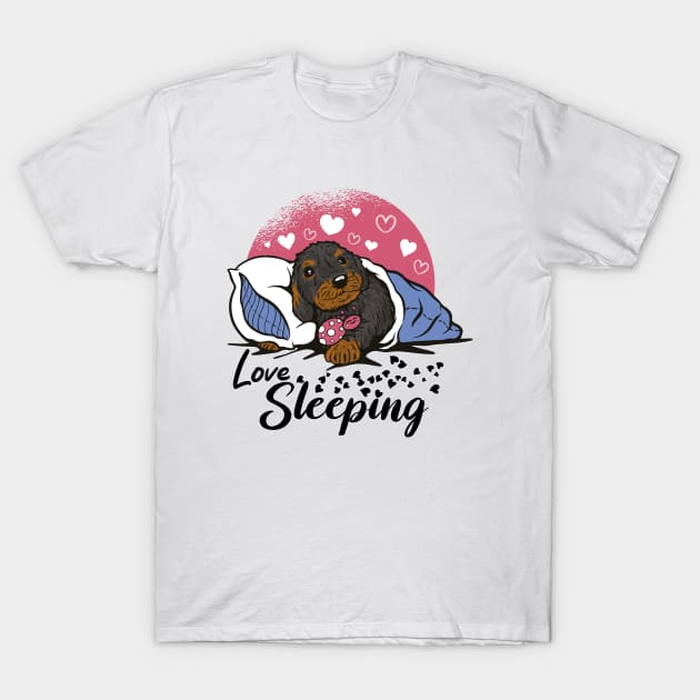 Sleeping Dog T-Shirt by ArtRoute02